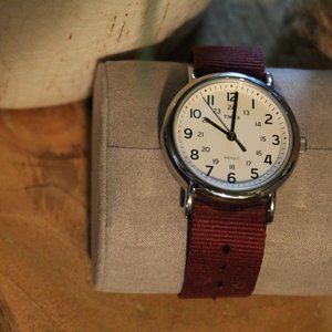 Timex Unisex Weekender With Maroon band